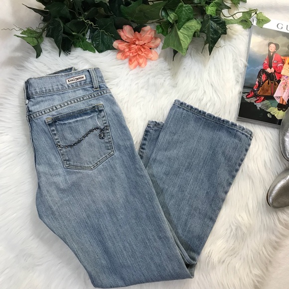 KALI DENIM Distressed Faded Bootcut Jeans - Picture 3 of 8